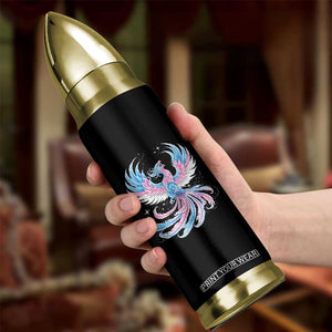 Transgender Phoenix Reborn Bullet Tumbler Trans Pride Flag Bird
