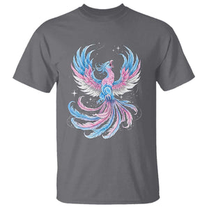 Transgender Phoenix Reborn T Shirt Trans Pride Flag Bird TS12 Charcoal Print Your Wear