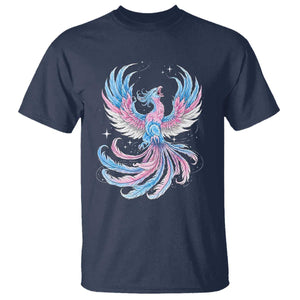 Transgender Phoenix Reborn T Shirt Trans Pride Flag Bird TS12 Navy Print Your Wear