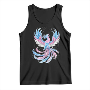 Transgender Phoenix Reborn Tank Top Trans Pride Flag Bird TS12 Black Print Your Wear