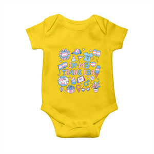 Transgender Pride In My Trans Era Baby Onesie Proud Ally Support Graphic TS12 Daisy Print Your Wear