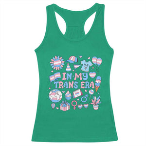 Transgender Pride In My Trans Era Racerback Tank Top Proud Ally Support Graphic TS12 Irish Green Print Your Wear