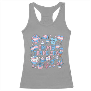 Transgender Pride In My Trans Era Racerback Tank Top Proud Ally Support Graphic TS12 Sport Gray Print Your Wear