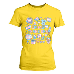 Transgender Pride In My Trans Era T Shirt For Women Proud Ally Support Graphic TS12 Daisy Print Your Wear
