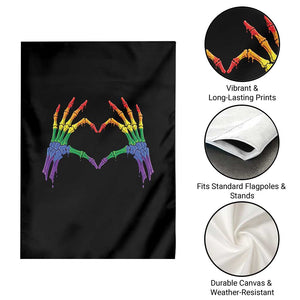 Rainbow Skeleton Heart Hands Garden Flag LGBTQ Pride Support Graphic TS12 Print Your Wear