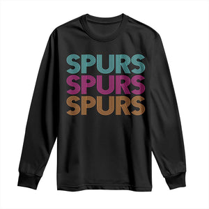 Retro Spurs Name Long Sleeve Shirt Vintage Sports Fan Gift