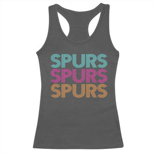 Retro Spurs Name Racerback Tank Top Vintage Sports Fan Gift