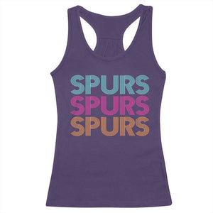 Retro Spurs Name Racerback Tank Top Vintage Sports Fan Gift