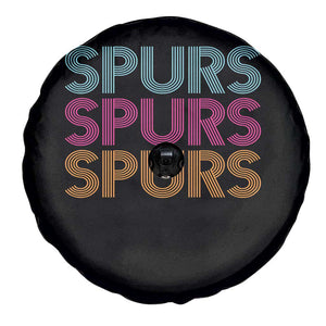 Retro Spurs Name Spare Tire Cover Vintage Sports Fan Gift