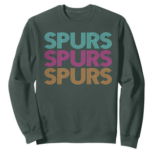 Retro Spurs Name Sweatshirt Vintage Sports Fan Gift