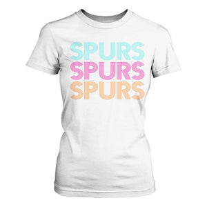 Retro Spurs Name T Shirt For Women Vintage Sports Fan Gift TS12 White Print Your Wear