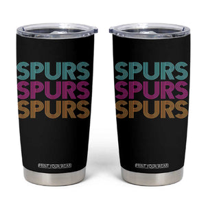 Retro Spurs Name Tumbler Cup Vintage Sports Fan Gift