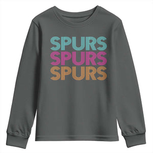 Retro Spurs Name Youth Sweatshirt Vintage Sports Fan Gift
