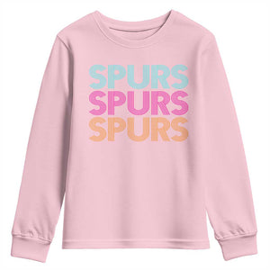 Retro Spurs Name Youth Sweatshirt Vintage Sports Fan Gift