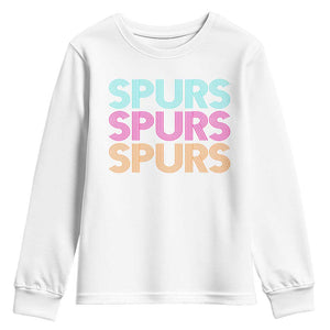 Retro Spurs Name Youth Sweatshirt Vintage Sports Fan Gift