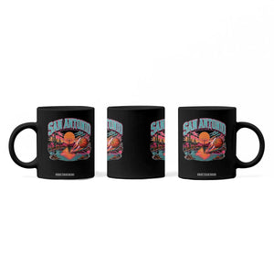 Game Day San Antonio Pride Coffee Mug Retro Western Pink Neon
