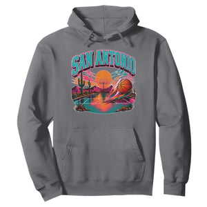 Game Day San Antonio Pride Hoodie Retro Western Pink Neon