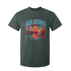 Game Day San Antonio Pride T Shirt For Kid Retro Western Pink Neon