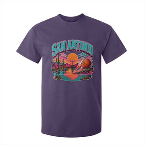 Game Day San Antonio Pride T Shirt For Kid Retro Western Pink Neon