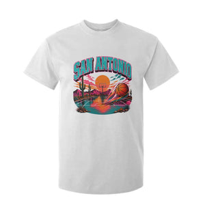Game Day San Antonio Pride T Shirt For Kid Retro Western Pink Neon