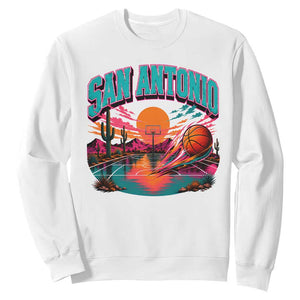 Game Day San Antonio Pride Sweatshirt Retro Western Pink Neon