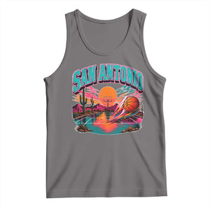 Game Day San Antonio Pride Tank Top Retro Western Pink Neon
