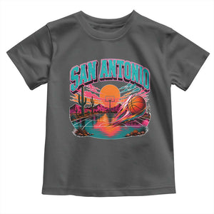 Game Day San Antonio Pride Toddler T Shirt Retro Western Pink Neon
