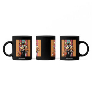 Funny Coyote Playing Basketball Coffee Mug Hoops Fan Gift