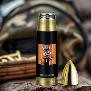 Funny Coyote Playing Basketball Bullet Tumbler Hoops Fan Gift