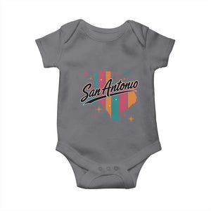 San Antonio Game Day Spirit Baby Onesie Texas Map Pride