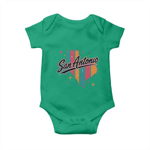San Antonio Game Day Spirit Baby Onesie Texas Map Pride