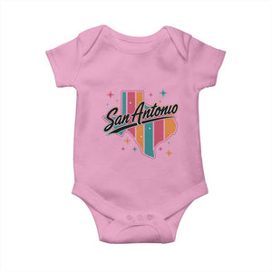 San Antonio Game Day Spirit Baby Onesie Texas Map Pride