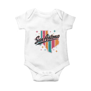 San Antonio Game Day Spirit Baby Onesie Texas Map Pride