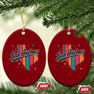 San Antonio Game Day Spirit Ceramic Ornament Texas Map Pride TS12 Print Your Wear