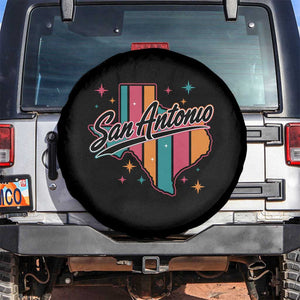 San Antonio Game Day Spirit Spare Tire Cover Texas Map Pride