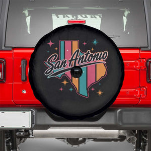 San Antonio Game Day Spirit Spare Tire Cover Texas Map Pride