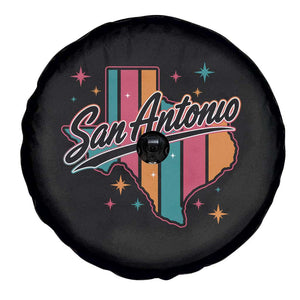 San Antonio Game Day Spirit Spare Tire Cover Texas Map Pride