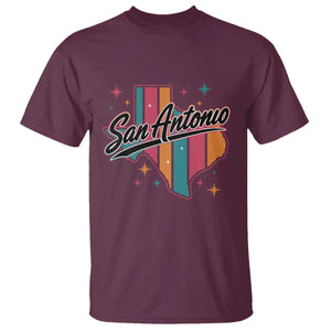 San Antonio Game Day Spirit T Shirt Texas Map Pride