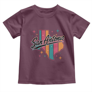 San Antonio Game Day Spirit Toddler T Shirt Texas Map Pride
