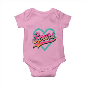 Retro Spurs Nickname Baby Onesie Vintage Hoops Fan Gift