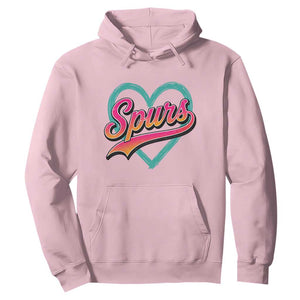 Retro Spurs Nickname Hoodie Vintage Hoops Fan Gift