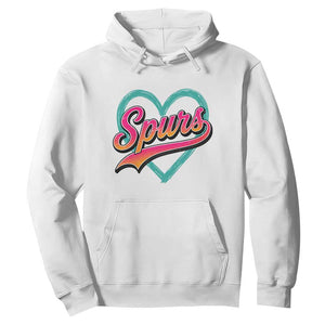 Retro Spurs Nickname Hoodie Vintage Hoops Fan Gift
