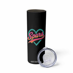Retro Spurs Nickname Skinny Tumbler Vintage Hoops Fan Gift