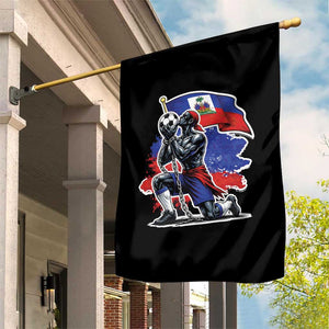 Proud Haiti Soccer Fan Garden Flag Ayiti Heritage Pride