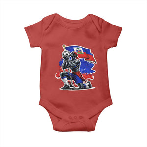 Proud Haiti Soccer Fan Baby Onesie Ayiti Heritage Pride
