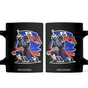 Proud Haiti Soccer Fan Coffee Mug Ayiti Heritage Pride