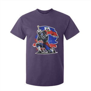 Proud Haiti Soccer Fan T Shirt For Kid Ayiti Heritage Pride