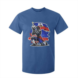 Proud Haiti Soccer Fan T Shirt For Kid Ayiti Heritage Pride