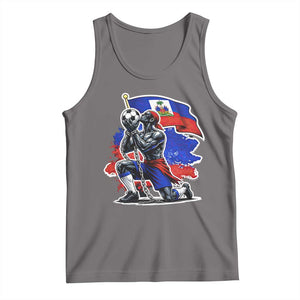 Proud Haiti Soccer Fan Tank Top Ayiti Heritage Pride