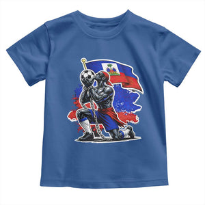 Proud Haiti Soccer Fan Toddler T Shirt Ayiti Heritage Pride